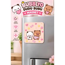 Dudu Bubu Dekoratif Buzdolabı Magneti 6x6 cm – Sevimli Tasarım