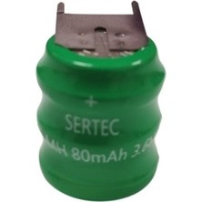 Efnaz Style 3.6V 3S1P 80 Mah 3 Pin Nı-Mh Buton Pil