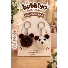 🧸 Dudu Bubu 2’li Ayıcık Anahtarlık Seti