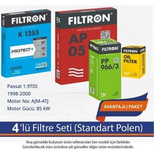 Netparset Volkswagen Passat 1.9tdı 1998-2000 Filtron 4'lü Filtre Seti-Ajm-Atj