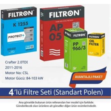 Netparset Volkswagen Crafter 2.0tdı 2011-2016 Filtron 4'lü Filtre Seti-Csl