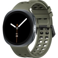 Nezih Case Samsung Galaxy Watch 8/9 40 / 44MM Watch 8 Classic 46MM Uyumlu Delikli Silikon Kordon
