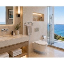 Novélune Banyo Askısı: Acar Yuvarlak Havluluk Krom 803.10K