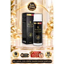 Dr. Sammy's Quarine Premium Şampuan (2 Aylık) Dökülmelere Karşı %100 Saf ve Doğal Bitkisel Kök Hücre Ekstratları,Vitamin ve Mineral İçeren Onarıcı Saç Şampuanı 250ML