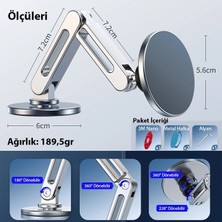 Emt Pazarlama® Ally LF-256 Alüminyum Araç Içi Torpido Üstü Manyetik Telefon TUTUCU-(5775)
