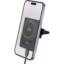 Emt Pazarlama® Hoco HW19 Klima Havalandırma Bölmesi Wireless Kablosuz Hızlı Şarj Araç Telefon TUTUCU-(5775)