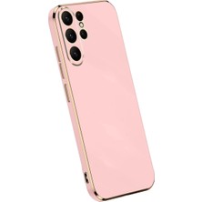 Efnaz Style Samsung Galaxy S24 Ultra Kılıf Volet Silikon - Pembe