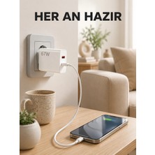 MiraLive 67 Watt Type C Şarj Adaptörü Asus Zenfone 7 8 9 Uyumlu Yeni Nesil