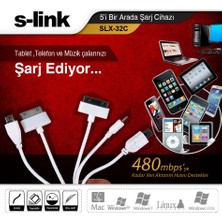 Data & Şarj Kablo Çoklu S-Link SLX-32C