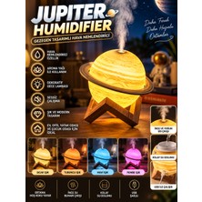 Azurtech Jupiter Humidifier Gezegen Tasarımlı Hava Nemlendirici Aroma Difüzör Gece Lambası