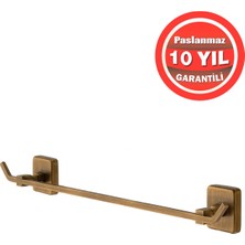Novélune Banyo Askısı: Paslanmaz Pirinç Kumru 50 cm Havluluk Antik Bronz
