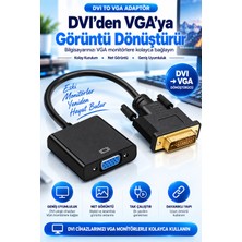 Dvı-D -24+1 To VGA Aktif Dönüştürücü Kablo - Dvı-D Erkek - VGA Dişi