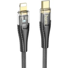 Emt Pazarlama® Hoco U121 Gold Standard Transparent Discovery Edition 60W Type-C To iPhone Lightning Hızlı Şarj ve D-(5775)