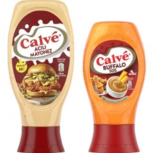 Calve Acılı Mayonez 380 gr + Buffalo Sos 245 gr 2 Li Set