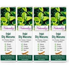 Naturlive Doğal Diş Macunu 4 Adet Bitkisel İçeriklerle Tam Koruma Sunar