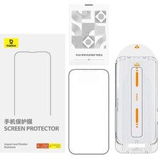Emt Pazarlama® Baseus iPhone 15 Full Koruma Anti Mavi Işık Tempered Cam Ekran KORUYUCU-(5775)