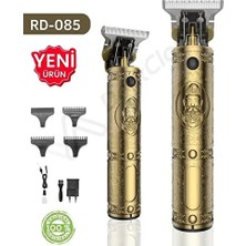Aksu Şarjlı Sakal Tıraş Makinesi, Profesyonel T-Bıçak, Silver RD-085
