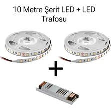 Aksu 10 Metre Şerit LED Set, Gün Işığı, 5A Trafolu Iç Mekan Aydınlatma