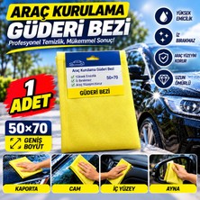 Reycar Premium Araç Kurulama Güderi Bezi 50X70 cm – Yüksek Emici, Iz Bırakmayan