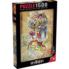 Aksu 1500 Parça Dünya Temalı Yapboz Puzzle, Eğlenceli ve Zihinsel Gelişim Için