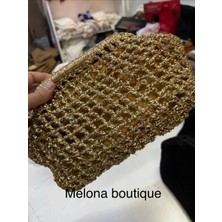 Melona Boutique Gold File Çanta, Astarlı, Askılı