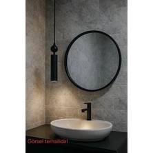 Aksu Modern Siyah Metal Tavan Avizesi, LED Ampul Dahil, Şık ve Şık Tasarım