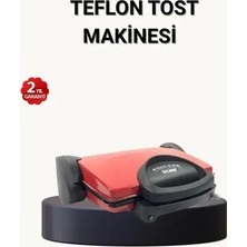 Aksu Geniş Kapasiteli Tost Makinesi, Çıkarılabilir Plakalar, Üç Kademeli Isı Kontrolü