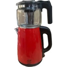Aksu Şık Çelik Cam Demlikli Çay Makinesi ile Pratik Çay Keyfi