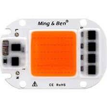 Aksu 50W Tam Spektrum LED Cob Çip Topraksız Tarım Bitki Büyütme