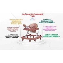 Aksu Üç Kademe Müzikli Mama Tablalı Çıngıraklı Yürüteç Bebeğinize Özel