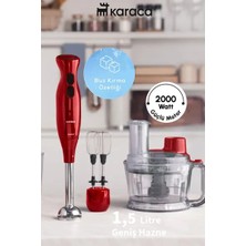 Aksu Çok Amaçlı Mutfak Robotu 6'lı Set, Güçlü 2000W Motor ile Kullanışlılık