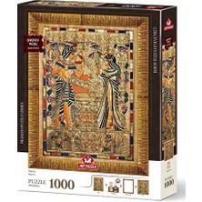 Aksu Renkli ve Detaylı 1000 Parça Puzzle, Çerçevesiyle Tamamlayıcı Sanat Eseri