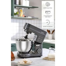 Aksu Stella Stand Mikser, 1500W, 5l, Space Gray, Şık ve Güçlü Tasarım