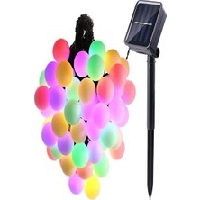 Aksu Turuncu 7m Güneş Enerjili LED Ağaç Işık, Bahçe, Teras, Balkon, Düğün, Parti Için Ideal