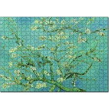 Aksu Renkli Van Gogh Çiçek Açan Badem Ağacı 1000 Parça Puzzle
