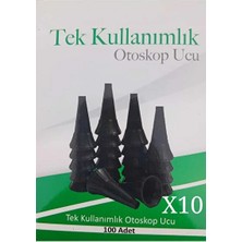 Aksu El Tipi Otoskop Ucu 4mm, Heine Riester Uyumlu, Güçlü ve Hassas Spekülüm