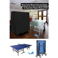 Aksu Su Geçirmez Masa Tenisi Masası Koruyucu Örtü, Siyah Renk