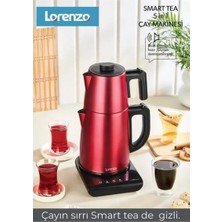 Aksu Çok Fonksiyonlu Akıllı Çay Makinesi, Pratik ve Şık Kırmızı Tasarım