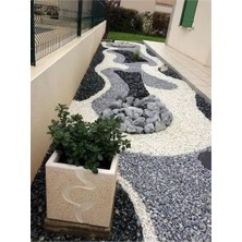 Aksu Siyah Dolomit Taşı 4 kg 4-6 cm Bahçe ve Peyzaj Taşı