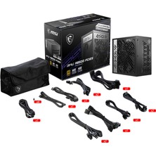 MSI Msı Mpg A850G Pcıe5 850W 80+ Gold Power Supply