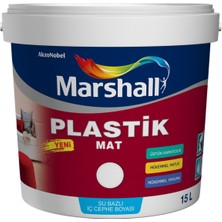 Marshall Plastik Mat Siyah Iç Cephe Boyası 15 Lt