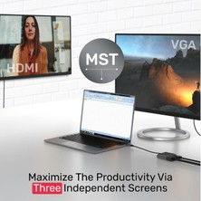 Unitek Unıtek  Mst Monitör 4 Port Usb-C Hub (D1049A)