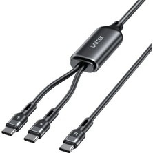 Unitek Unıtek 2' Sı 1 Arada Type-C Hızlı Şarj Kablo (C14146ABK01-1.8M)