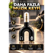 3.5mm Kulaklık Mikrofon Y Splitter Adaptör Ses ve Mikrofon Çoklayıcı