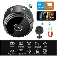 Özmen Casus Mini Wifi Kamera Gizli Bataryalı Bildirim Hareket Algılama Gzli Camera Mini