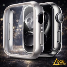Fmk Apple Watch 41 mm (7., 8. ve 9. Nesil) Uyumlu Tam Kapsamlı Ekran ve Kasa Koruyucu