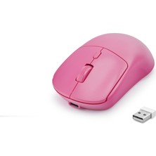 Dual Mode Şarjlı Kablosuz Mouse 2.4 Ghz Bluetooth 5.0 4000 Dpı Fuşya HDX3415R