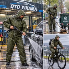 Su Geçirmez Balıkçı Takım Yağmurluk -Avcı - Balıkçı - Çiftçi - Sulama -Motor Kurye %100 Su Geçirmez - Pvc
