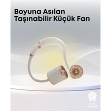 Pileli Store Yazlık Taşınabilir Sessiz Boyun Fanı 3 Kademe Hız Ayarlı