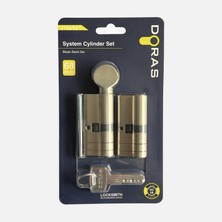 Doras Ball-Knobbed Brass 68MM Trapped Bottom-Top Barrel Set